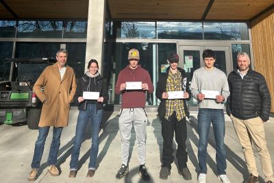 Trades students and Highstreet Ventures representatives