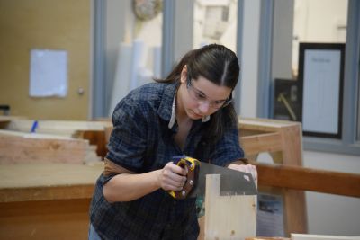 Student participating in last year's Skills Regionals event