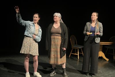 Red Dot production Marion Bridge cast on stage