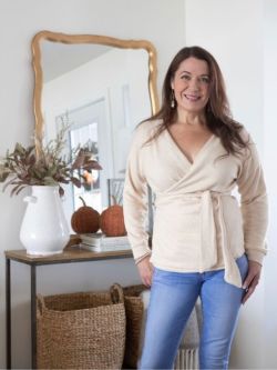 woman with long dark hair