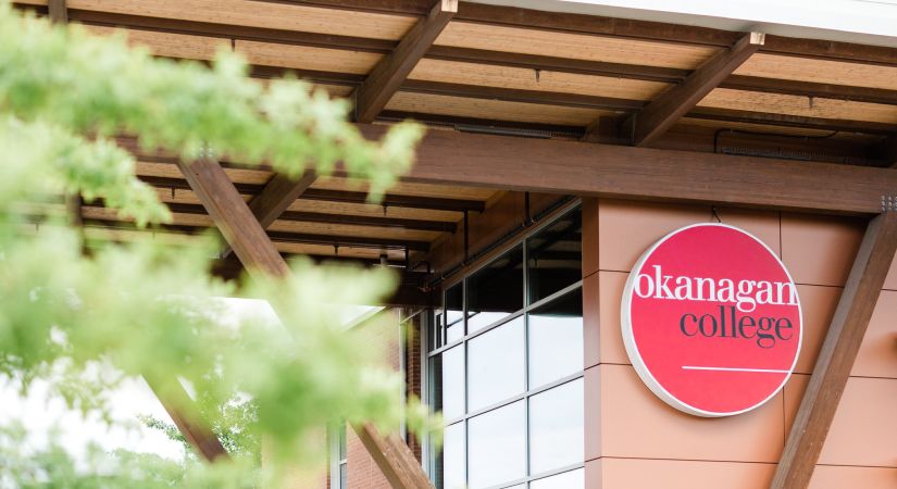 Building in Penticton with OC logo