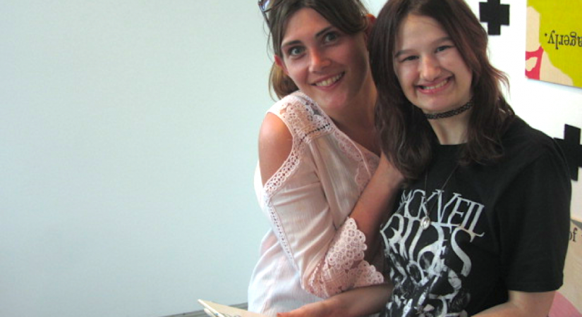 Adult Special Education students Natalie MacDonald and Anita McManus became friends at the Salmon Arm campus during the Writing Your Life class.