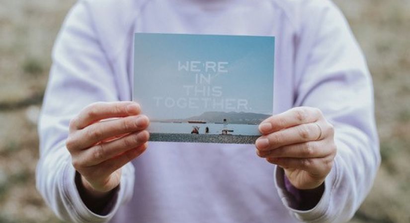 Katie Maryschuk with the Postcard Project