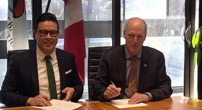 WFN Chief Chris Derickson and OC President Jim Hamilton