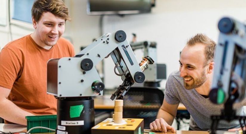 Engineering Technology students Chase Seale and Myles Derksen
