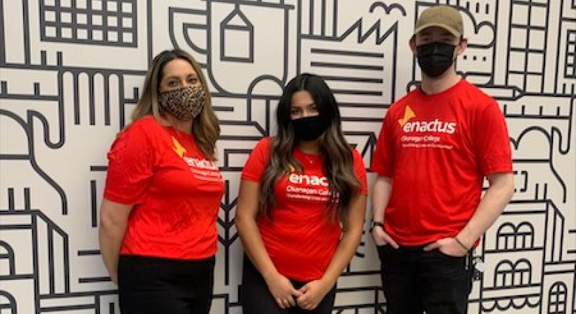 Enactus: Danielle Walker, Maya Samaddar, Aidan McLane