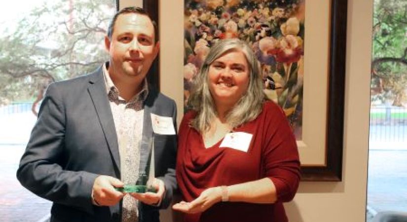 Chef Rob Walker and OCAA President, Kara Kazimer