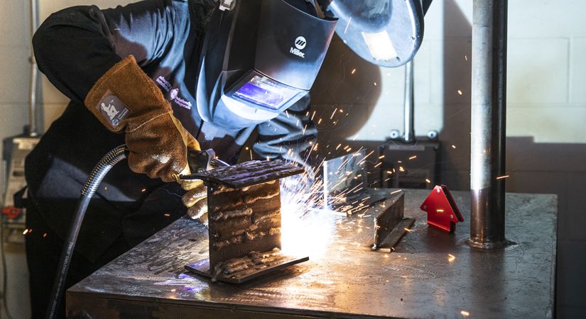 A welder in a previous Women of Steel program.