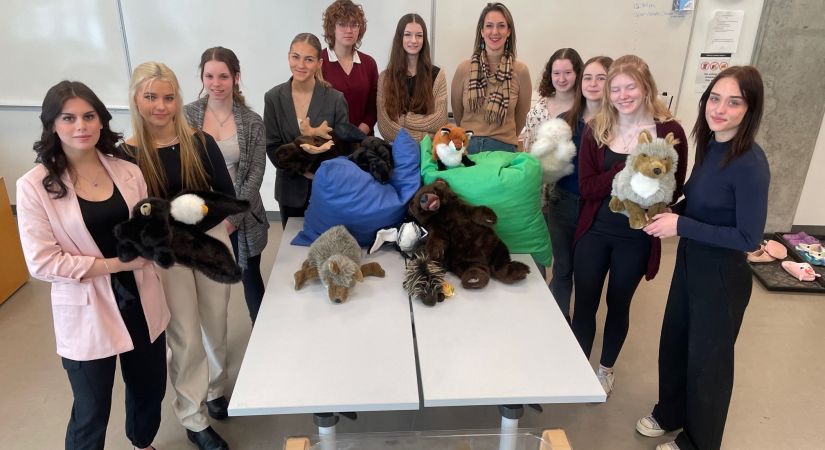 A group of Early Childhood Education students at Okanagan College.