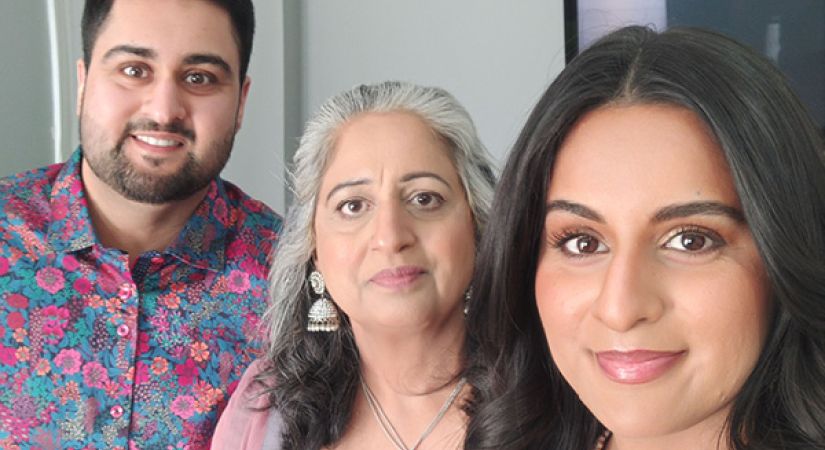 Erum Ahmad and family