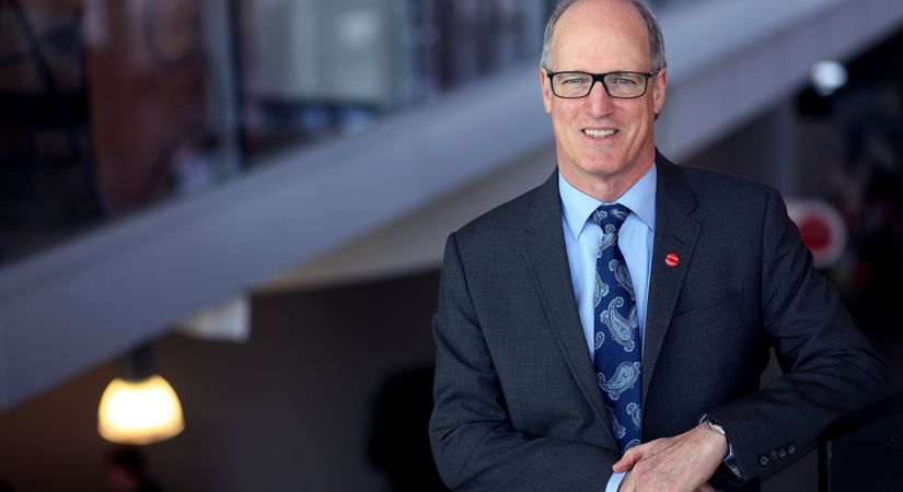 Former OC President Jim Hamilton in a portait photo.