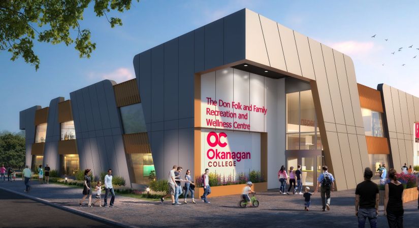 A rendering of the Don Folk and Family Recreation and Wellness Centre