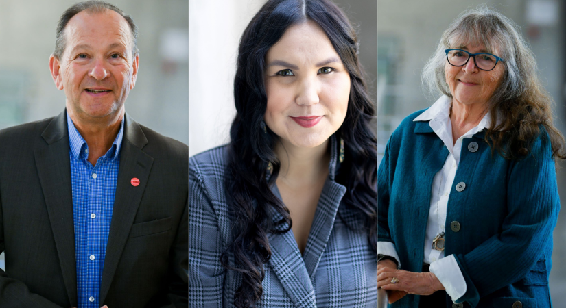 Pictured from left: New OC Board of Governors chair Dale Safinuk, vice-chair Andrea Alexander and past chair Juliette Cunningham.