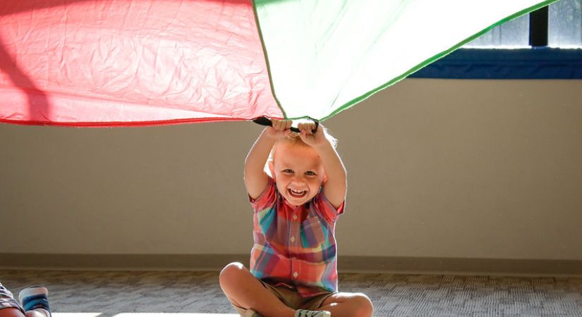 A child playing in an Early Childhood Education setting.