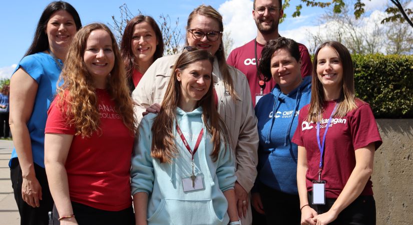 recruitment team individuals standing in a group