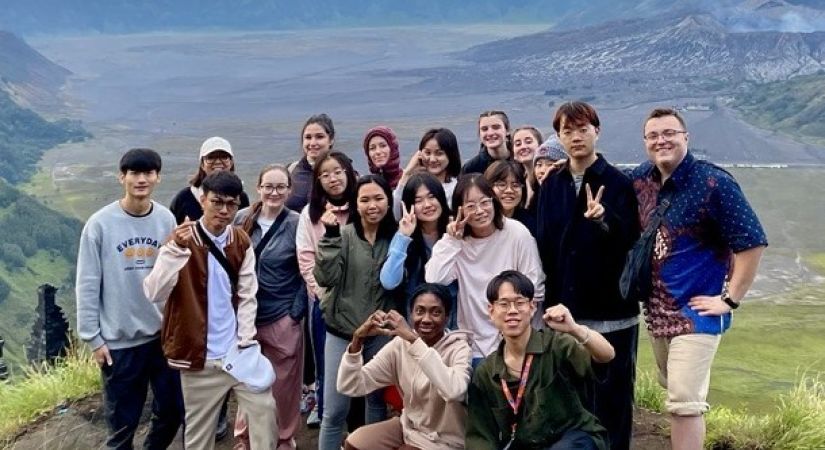 Students participating in the Discovery Camp in Surabaya, Indonesia