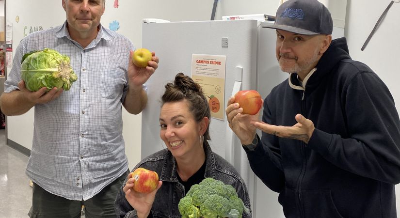 Terry Bridges, Sasha Johnston, Jake Kennedy at OC's Community Fridge