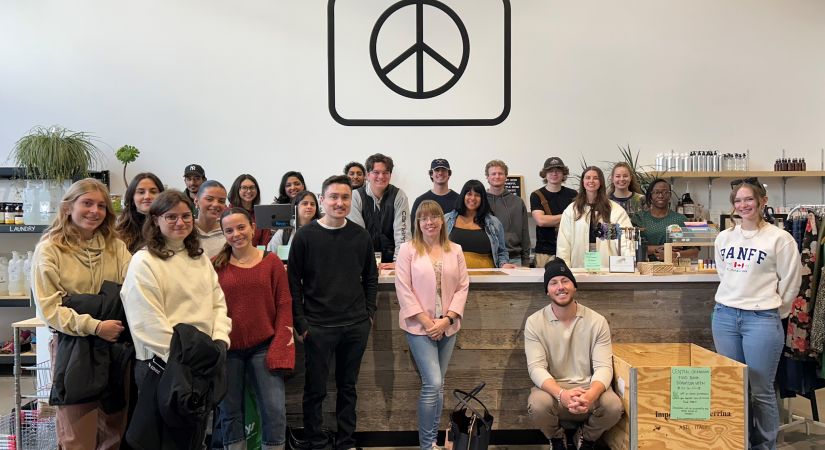 OC students visiting Chickpeace Refillery 