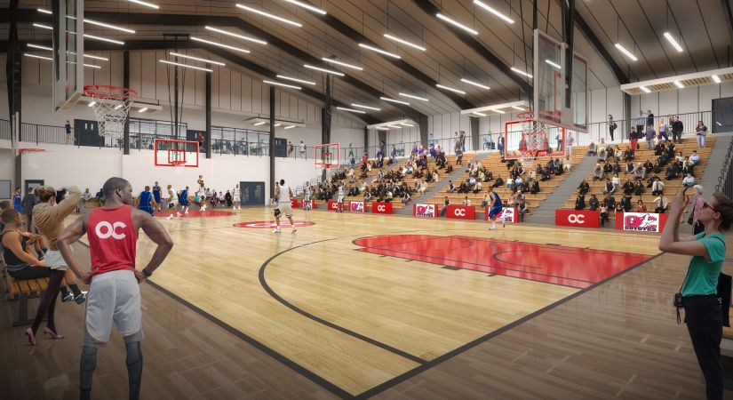 An artist rendering of the new Recreation and Wellness Centre at Okanagan College. 