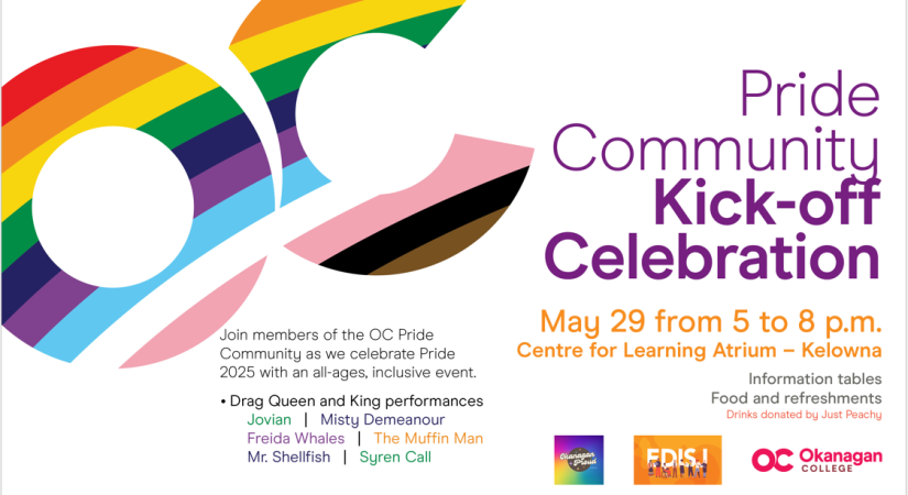 A poster promoting the event on May 29 from 5 to 8 p.m. at OC Kelowna.