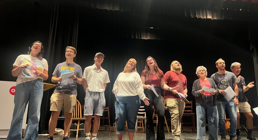 Cast of Chautauquas 1925 in rehearsal