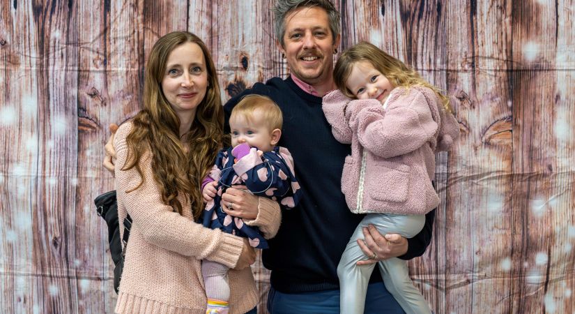 Adam Giffin and family at the Student Awards Celebration in Penticton