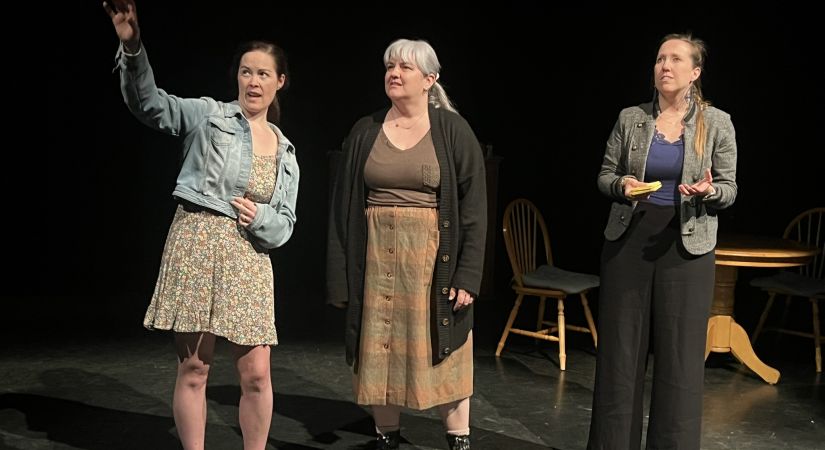 Red Dot production Marion Bridge cast on stage